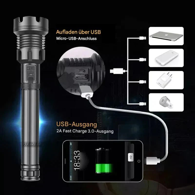 Norvo | Taklampa – LED-lampe med zoom og powerbank-funksjon