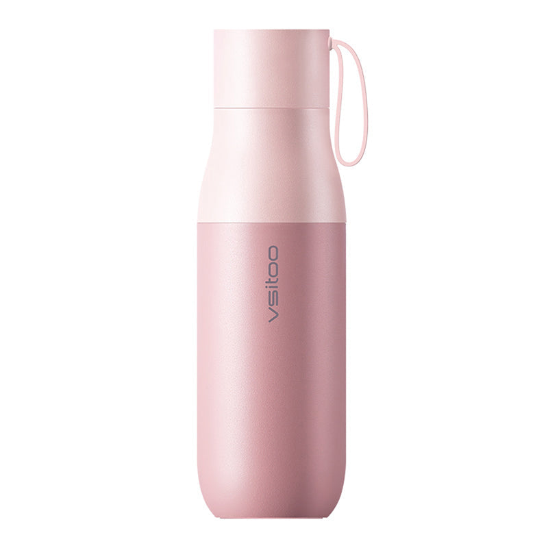 Norvo | 450ml Smart Vannflaske, med 24-timers Isolasjon, Temperaturdisplay, Vannkvalitetsdeteksjon og Magnetisk Lading, for Hjem, Kontor, Sport & Reise