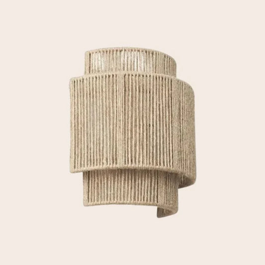 Norvo | Moderne Flettet Rattan Vegglampe