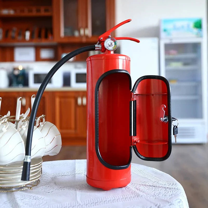 Norvo | Original Stilig Flaskeholder i Brannslukkerdesign – Praktisk og Dekorativ