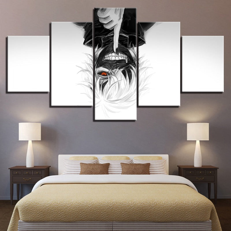 5-delt Tokyo Ghoul Anime-Canvas-veggbilde