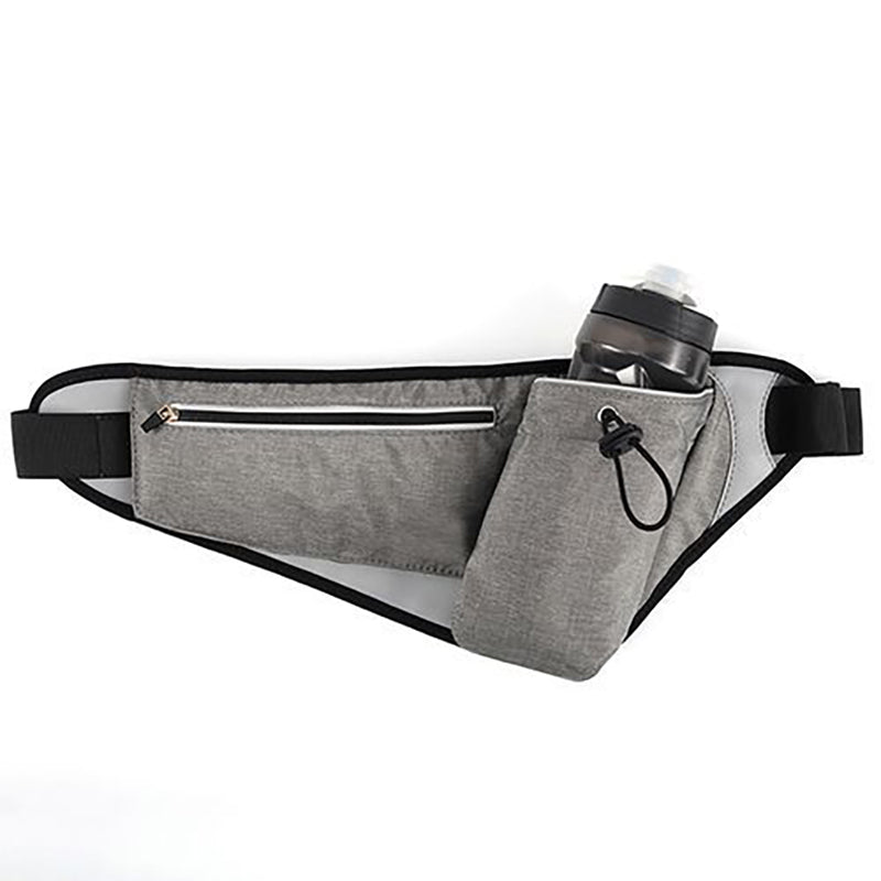 Norvo | Vanntett sports midjeveske med justerbar flaskeholder og nattreflekterende stripe, for løping, camping, jogging, fotturer, turer og mer