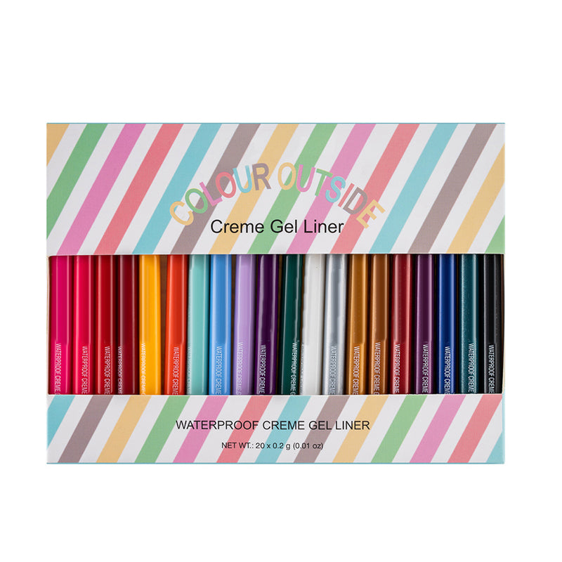 Norvo | 20 PCS Fargerik Eyeliner Blyant Sett