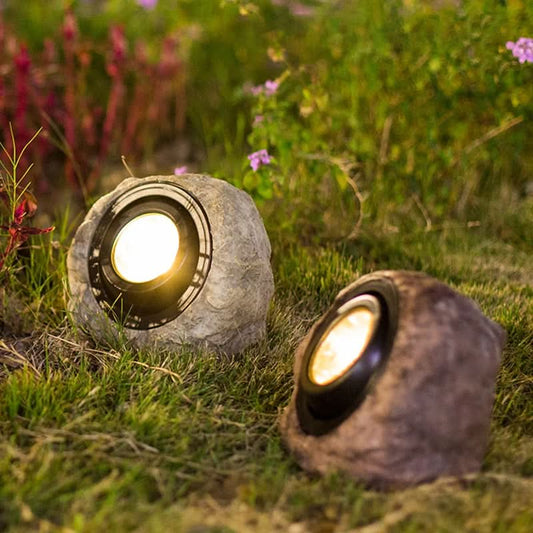 Norvo | Solar Rock Light – LED Hage Stein Lampe