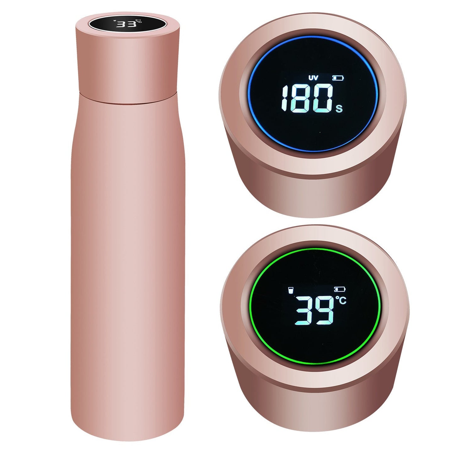 Norvo | Aquyn UV Lys Vannflaske – Smart Vannflaske med UV Sterilisering for Rent Drikkevann