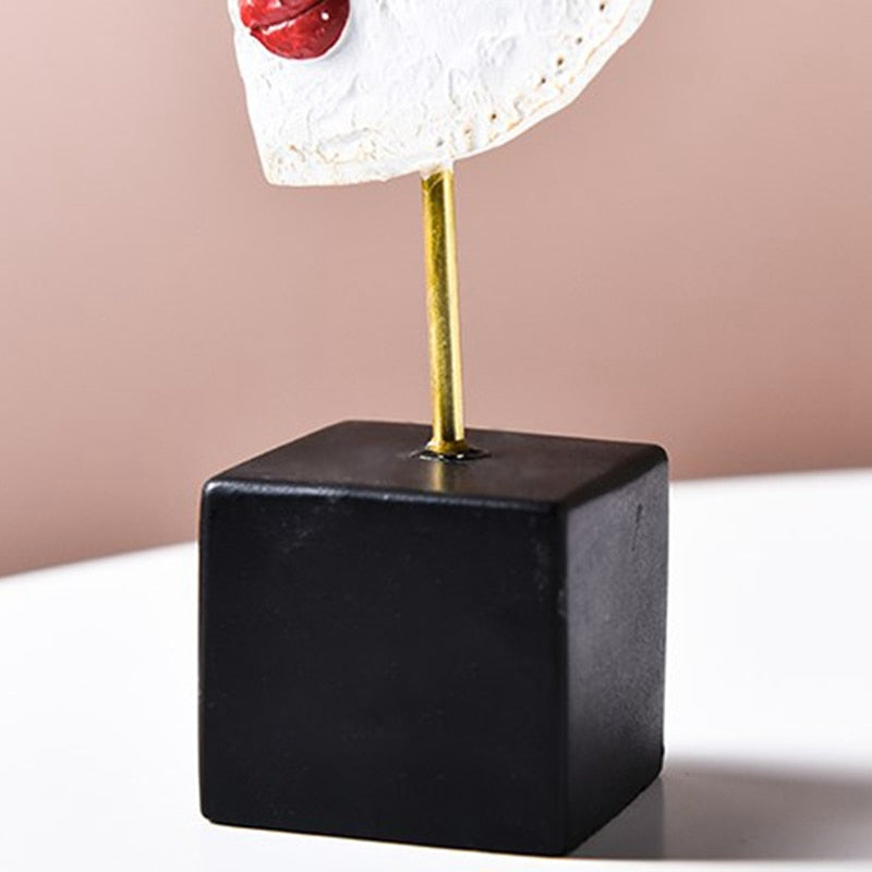 Norvo | Abstrakt Pop Art Ansikt Hjem Skulptur