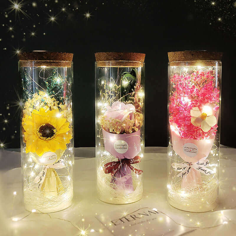 Norvo | Ny lærerens dag gave solblomst bukett tørkede blomster