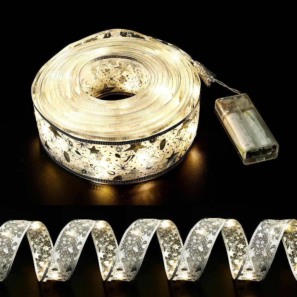 Norvo | Dekorativt Bånd med Fargerik LED-belysning – 5cm Bredt Stoff Lysbånd