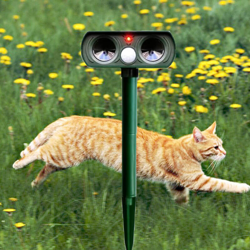 Norvo | Solar Power Ultrasonic Skadedyr Repeller Infrarød Sensor Vanntett Dyreavskrekker