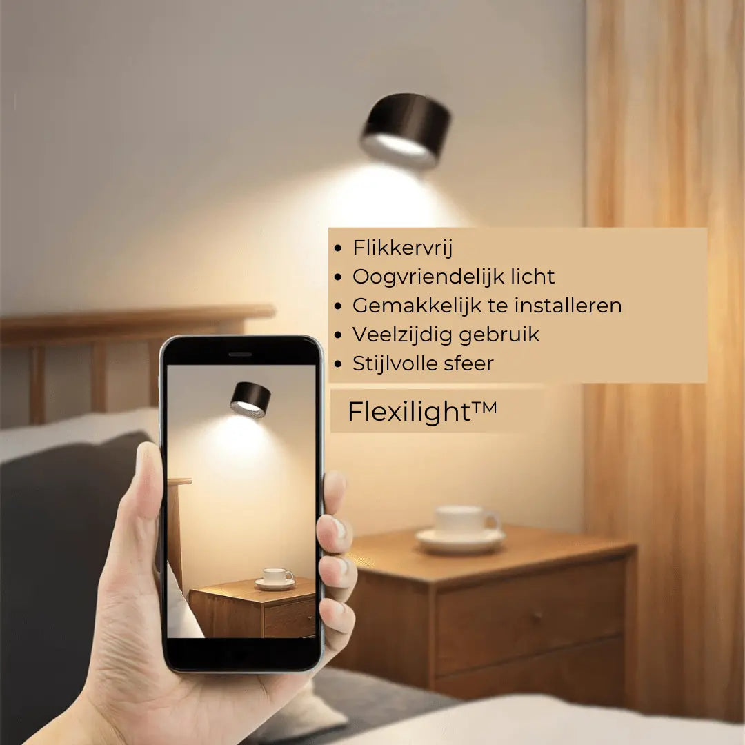 Norvo | Vegglampe Oppladbar Trådløs 360°