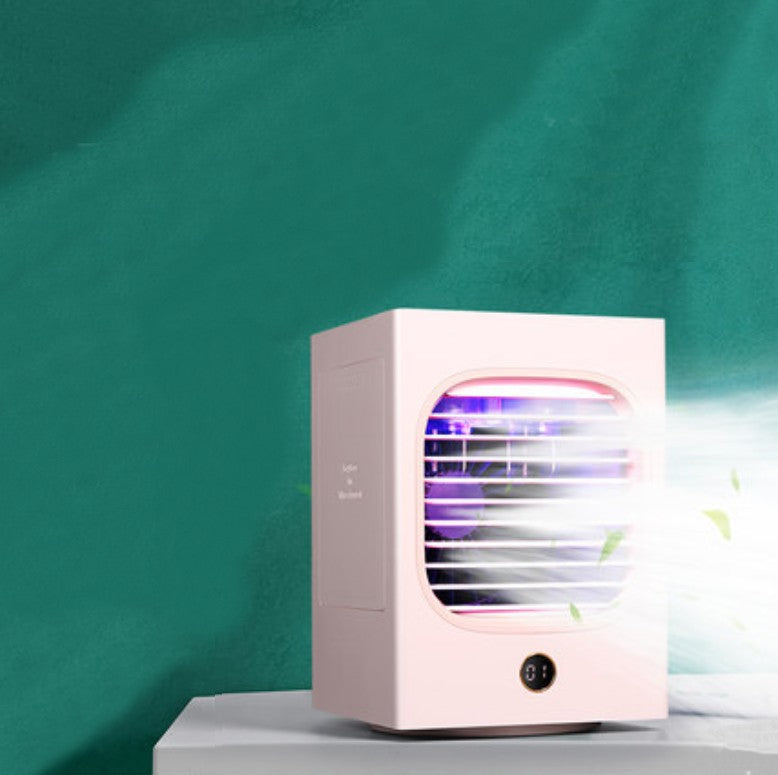 Norvo | Oppladbar Hode-vifting Vifte, med 120¬∞ Hode-vifting, UV Lampe, Rask Kjøling, Digital Skjerm, 3 Moduser, Lav Støy og Stor Vind, for Hjem, Kontor, Fest og Mer