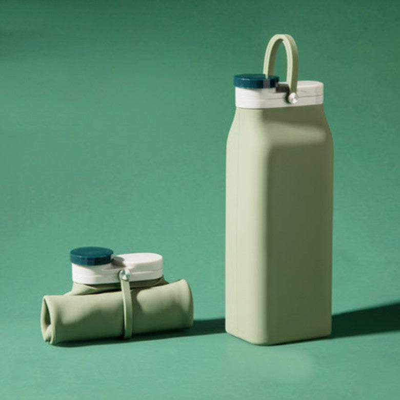 Norvo | Bærbar Silikon Vannflaske, med Høytemperatur Resistens Design, Enkel å Rengjøre, Sammenleggbar, Stor Kapasitet og Matkvalitet Silikon, for Reise, Sport, Camping og Mer