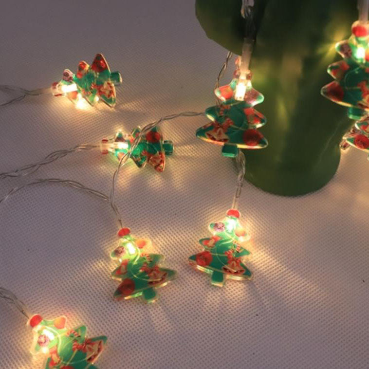 Norvo | Jule Santa Claus Dekorative LED Batteri Lyskjede