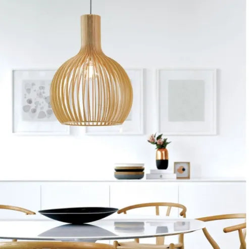 Nordisk tre-fuglebur-lampe, japansk kreativ tre-hengende-lampe