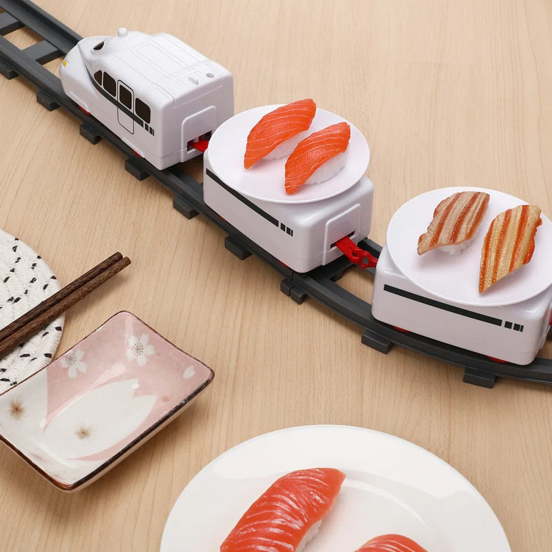 Norvo | Rotary Sushi Tog Leketog Rolle Spiller Transportbånd Sett - Batteridrevet