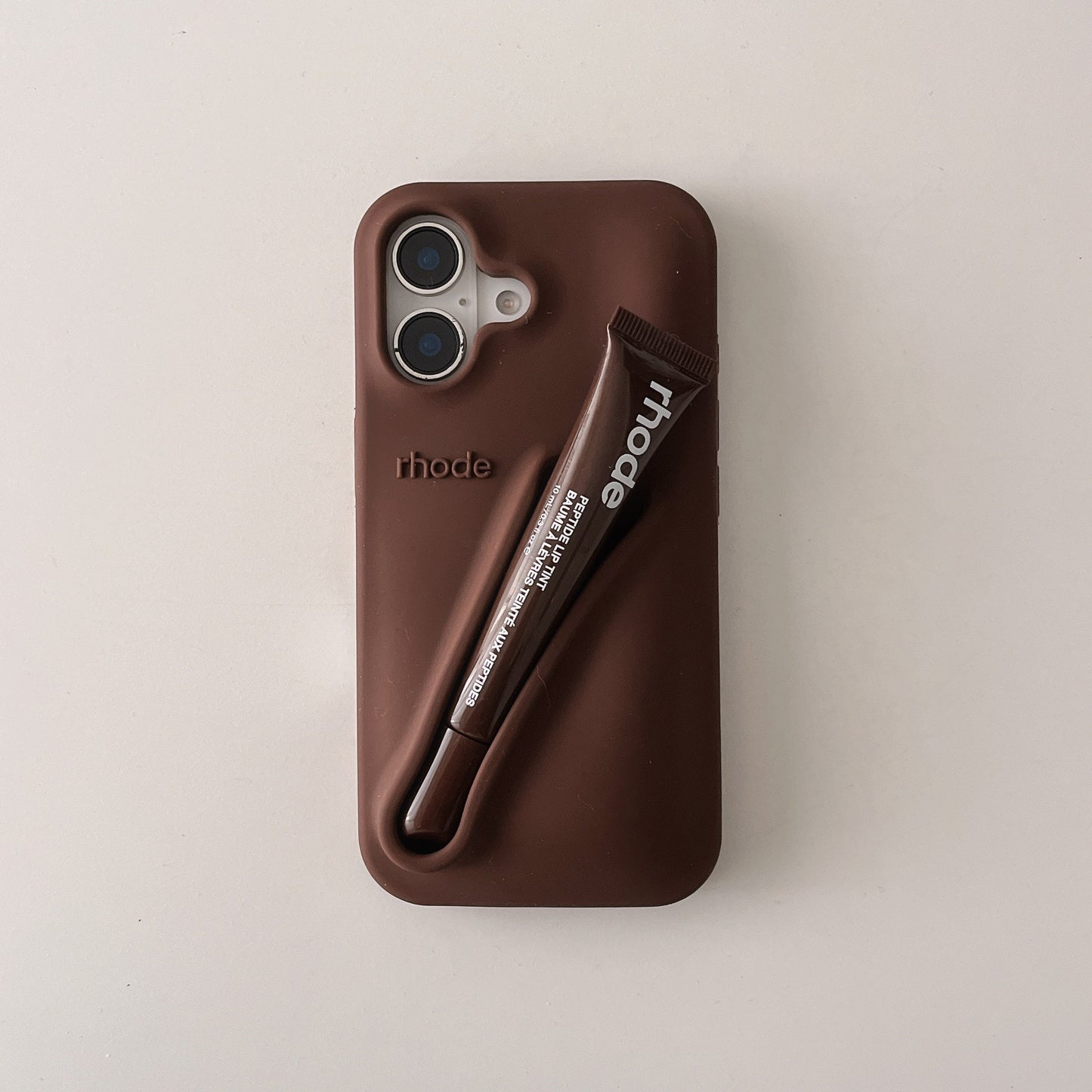 Norvo | 3D Silikon Leppestift Telefondeksel for iPhone