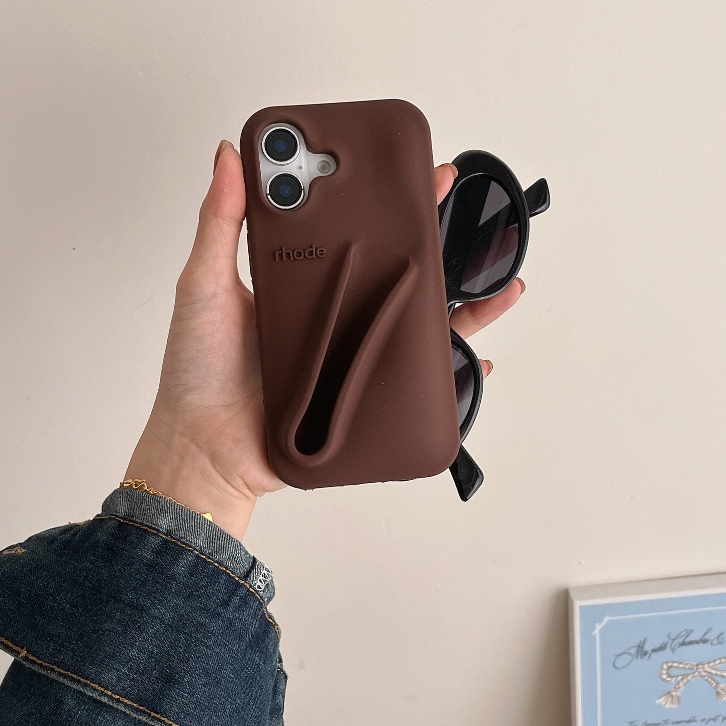 Norvo | 3D Silikon Leppestift Telefondeksel for iPhone