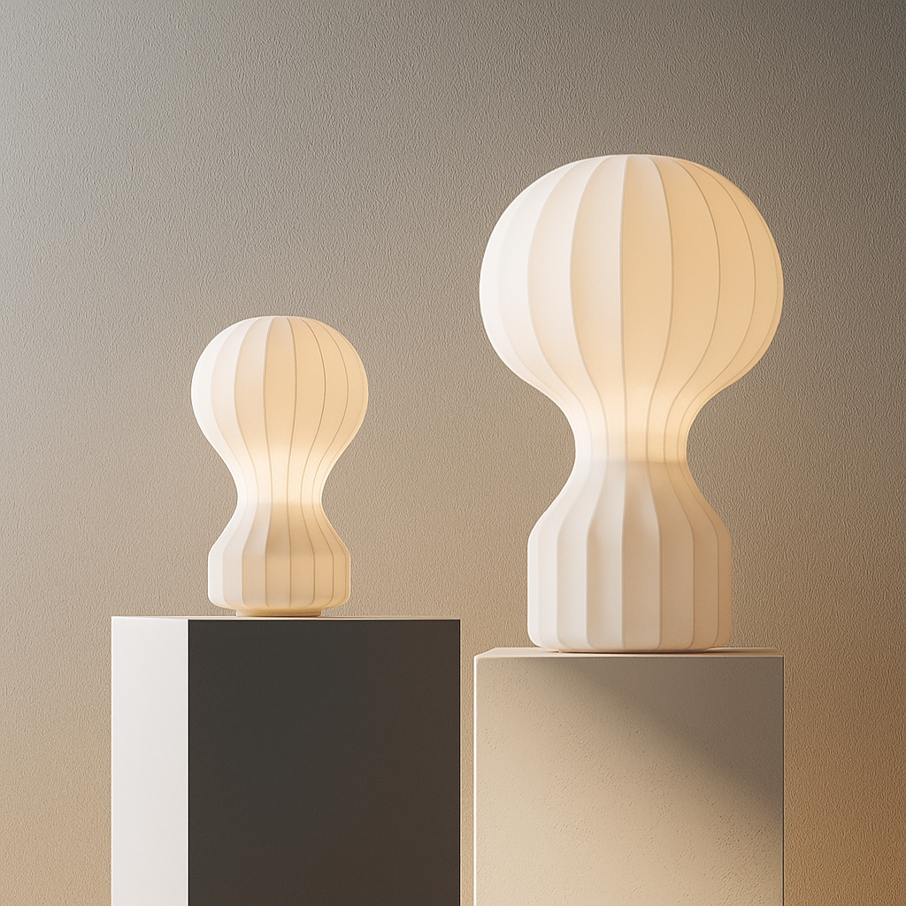Norvo | Silka | Wabi Sabi Silke Bordlampe – Varm LED Lys