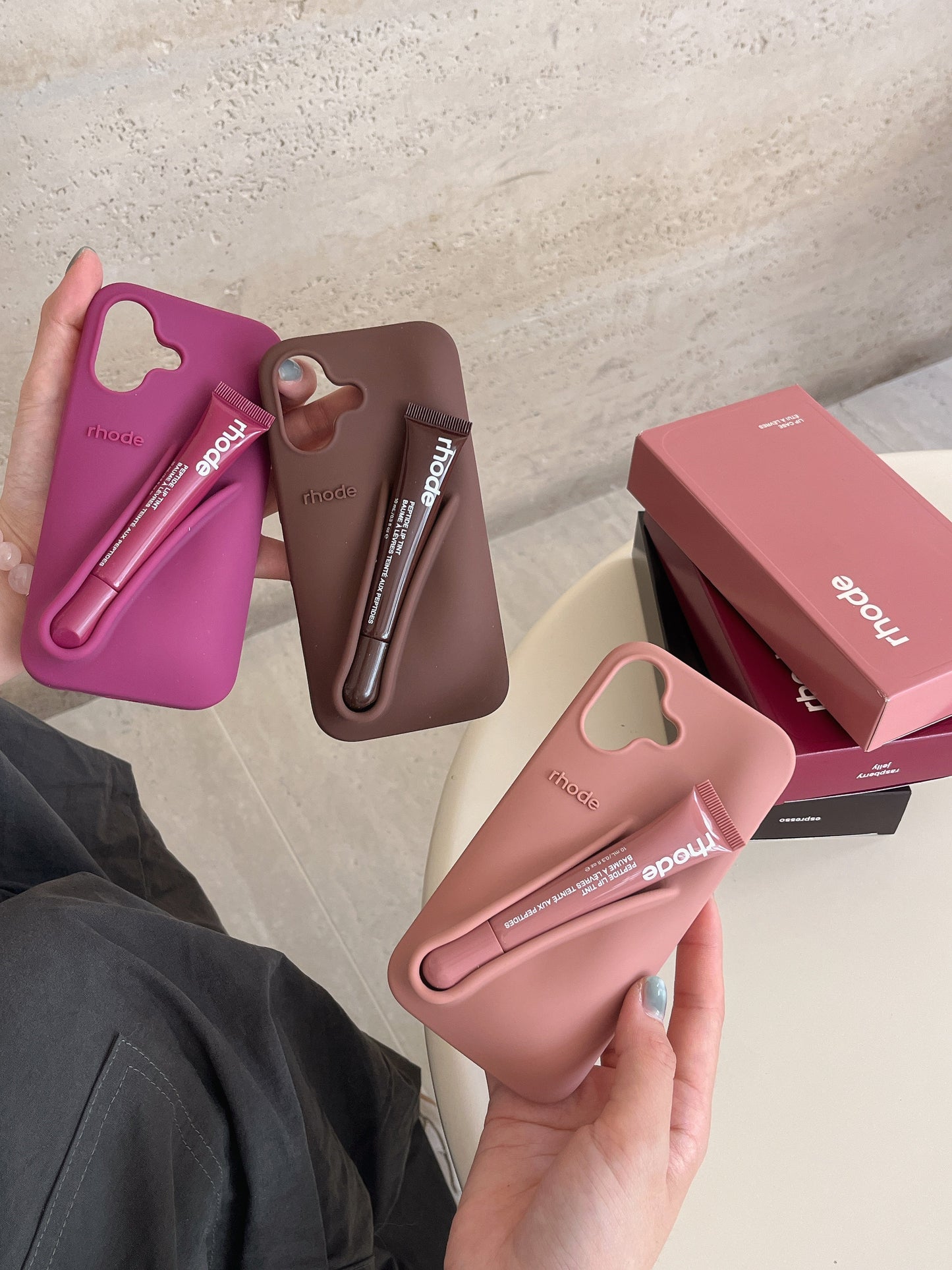 Norvo | 3D Silikon Leppestift Telefondeksel for iPhone