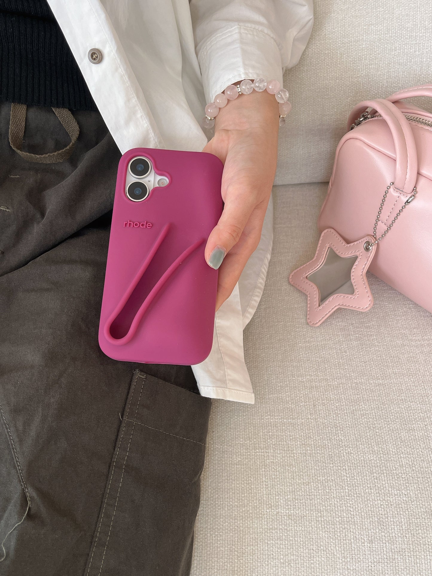 Norvo | 3D Silikon Leppestift Telefondeksel for iPhone