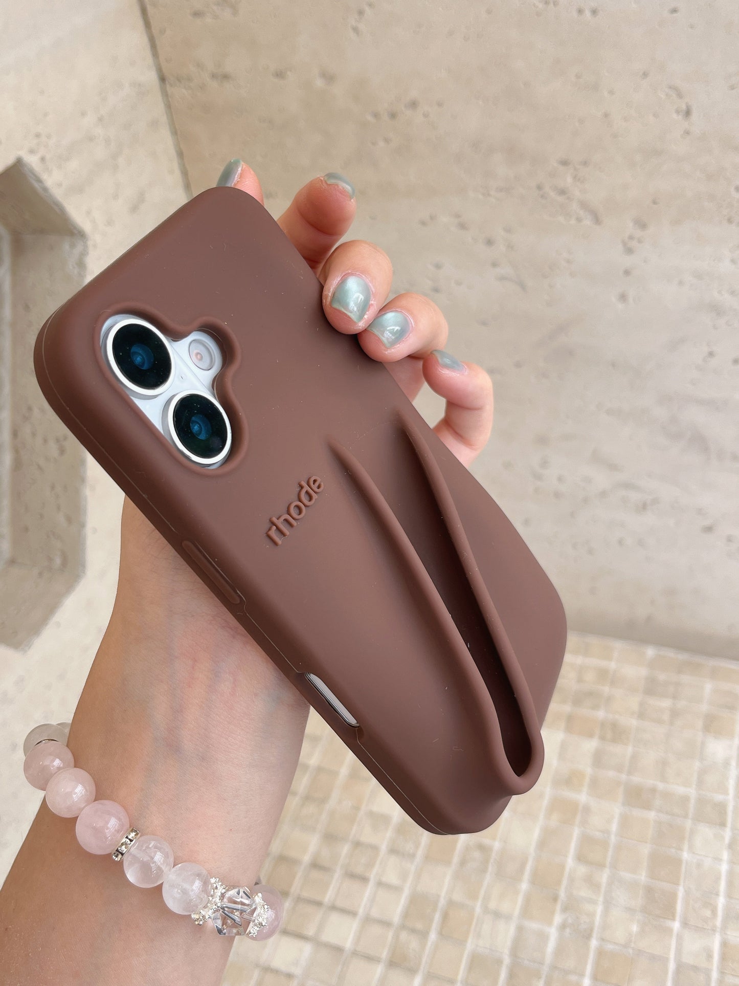 Norvo | 3D Silikon Leppestift Telefondeksel for iPhone