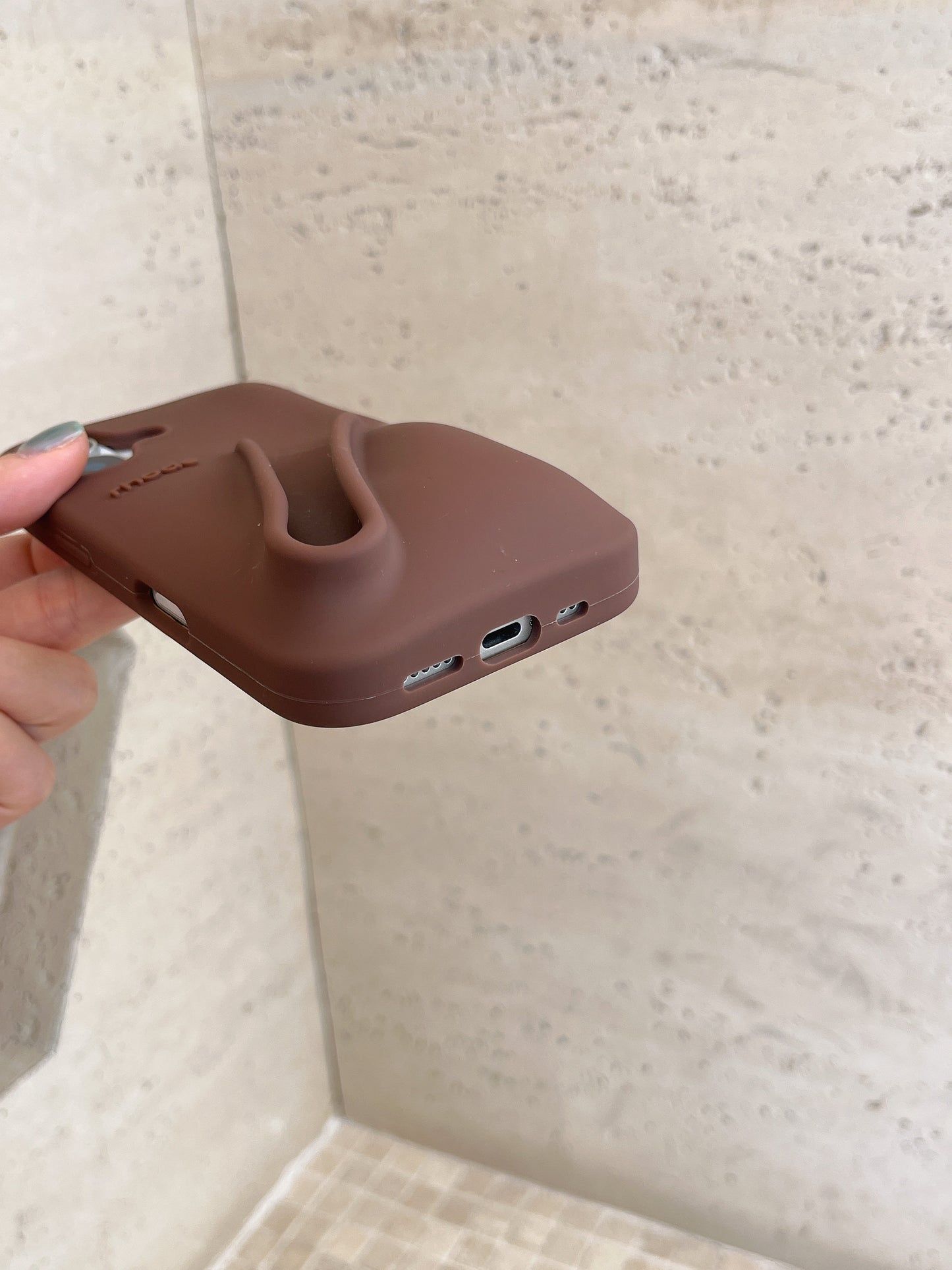 Norvo | 3D Silikon Leppestift Telefondeksel for iPhone