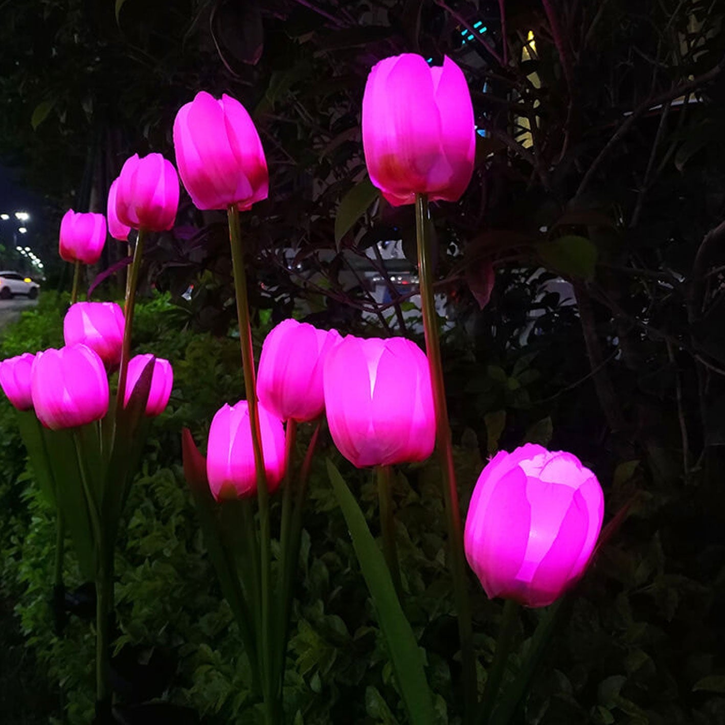 Norvo | Solar Tulip Plenlys Utendørs Hage LED Tulipan Blomsterlys Bakke Stakelandskapslys