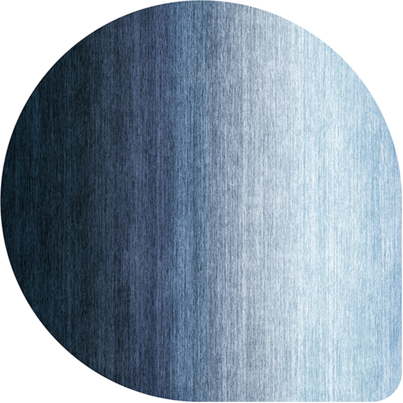 Norvo | Uregelmessig Form Solid Farge Teppe Flerfarget Enkel Teppe Kjemisk Fiber Blend Antiskli Baksiden Innendørs Teppe for Dekorasjon