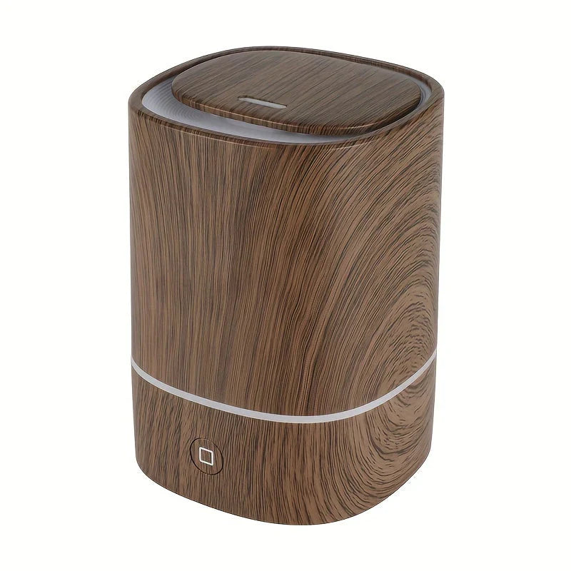 Norvo | Ultralyd Luftfukter med Trelook – Stille Aroma Diffuser med LED & Automatisk Avstenging