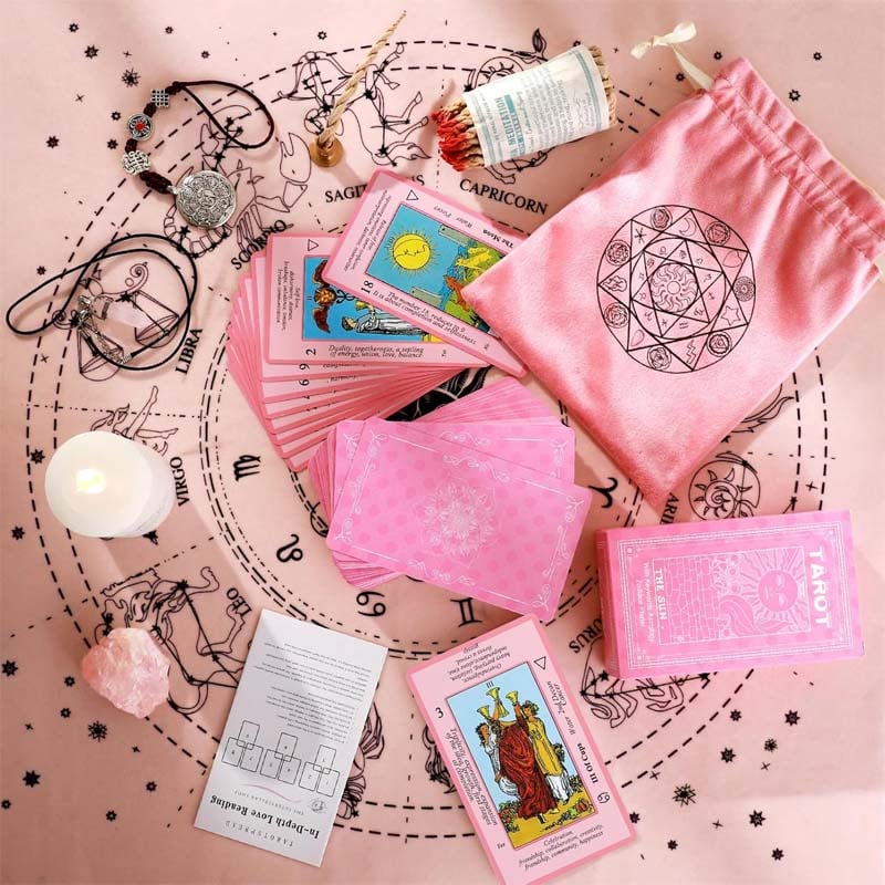 Norvo | Rosa Tarot Kortstokk Settkolleksjon