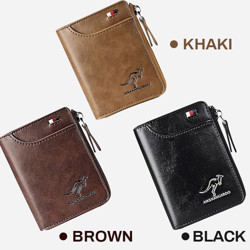 Norvo | Menns Essentials-Multi-funksjonell RFID Blokkering Vanntett Holdbar PU Lær Lommebok