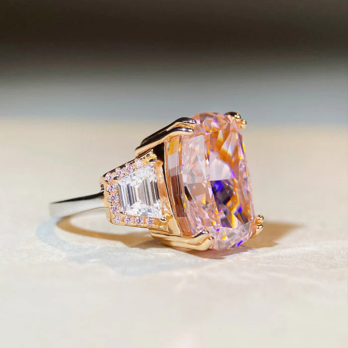 Norvo | Tre Steins Brilliant Cut Rosa Ring