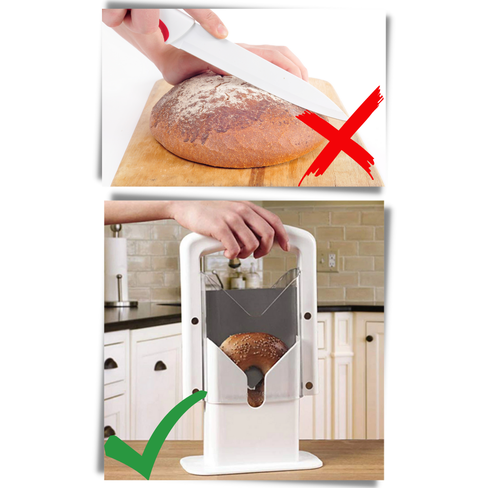 Bærbart skjæreverktøy for bagels