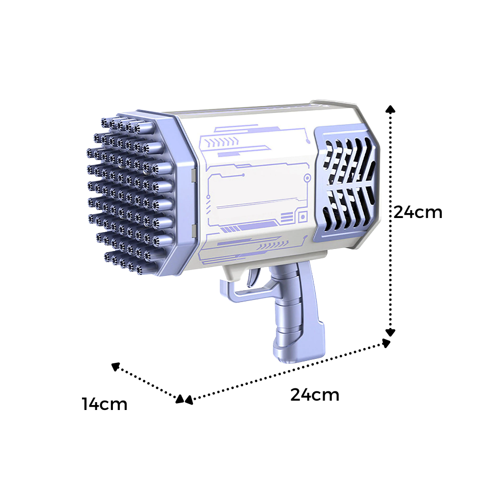 Bazooka bobleblåser med 69 hull