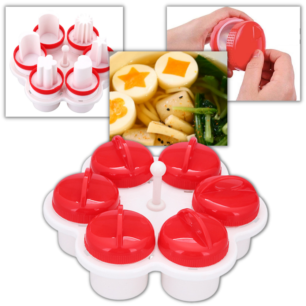 Pakke med 6 Fancy Shape eggekokere