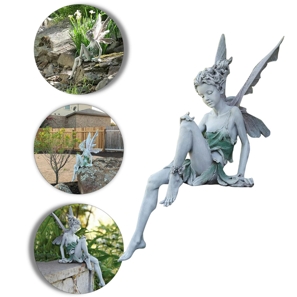 Fe-statue hageornament