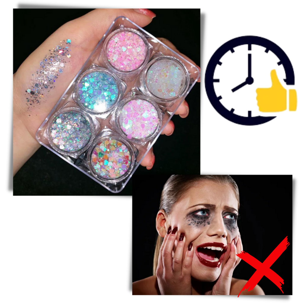 Glittersett for ansikt og kropp