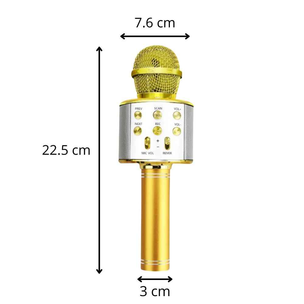 Trådløs Bluetooth karaoke mikrofon