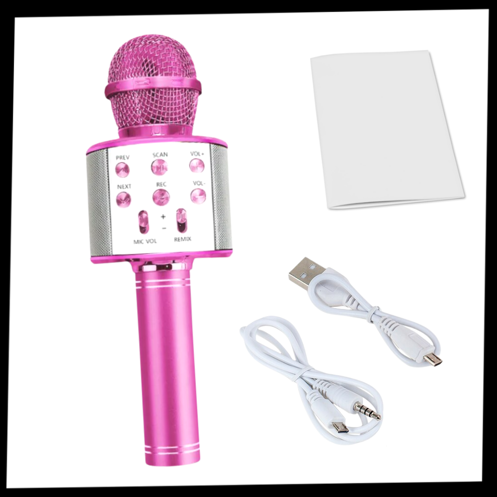 Trådløs Bluetooth karaoke mikrofon