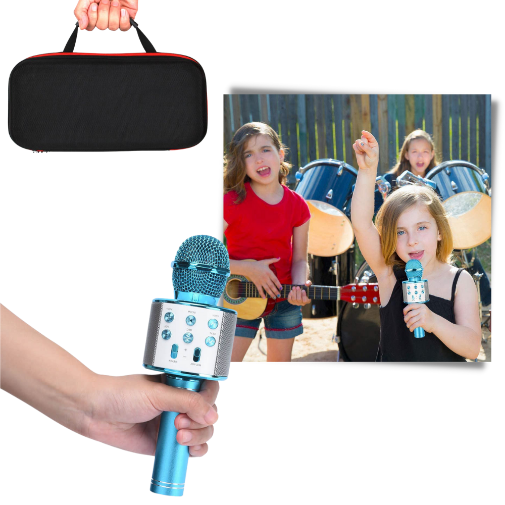 Trådløs Bluetooth karaoke mikrofon