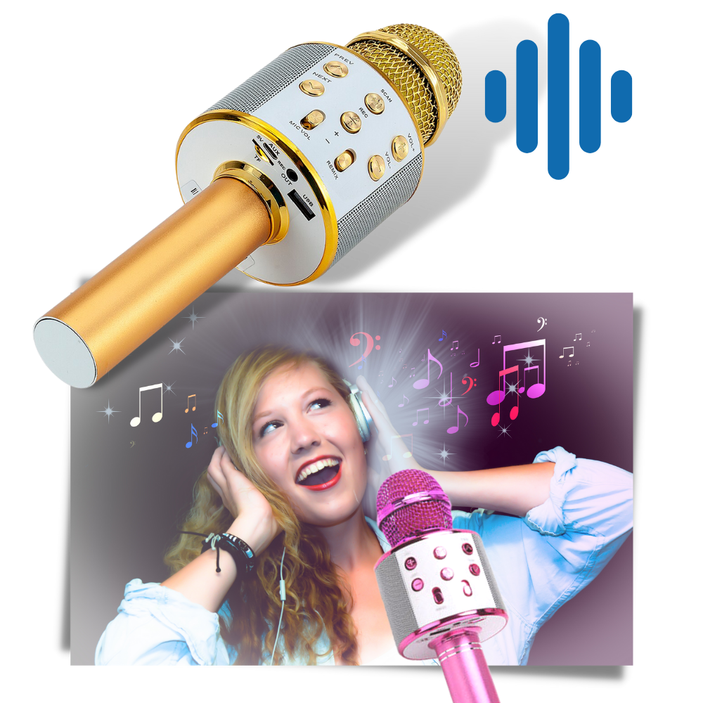 Trådløs Bluetooth karaoke mikrofon