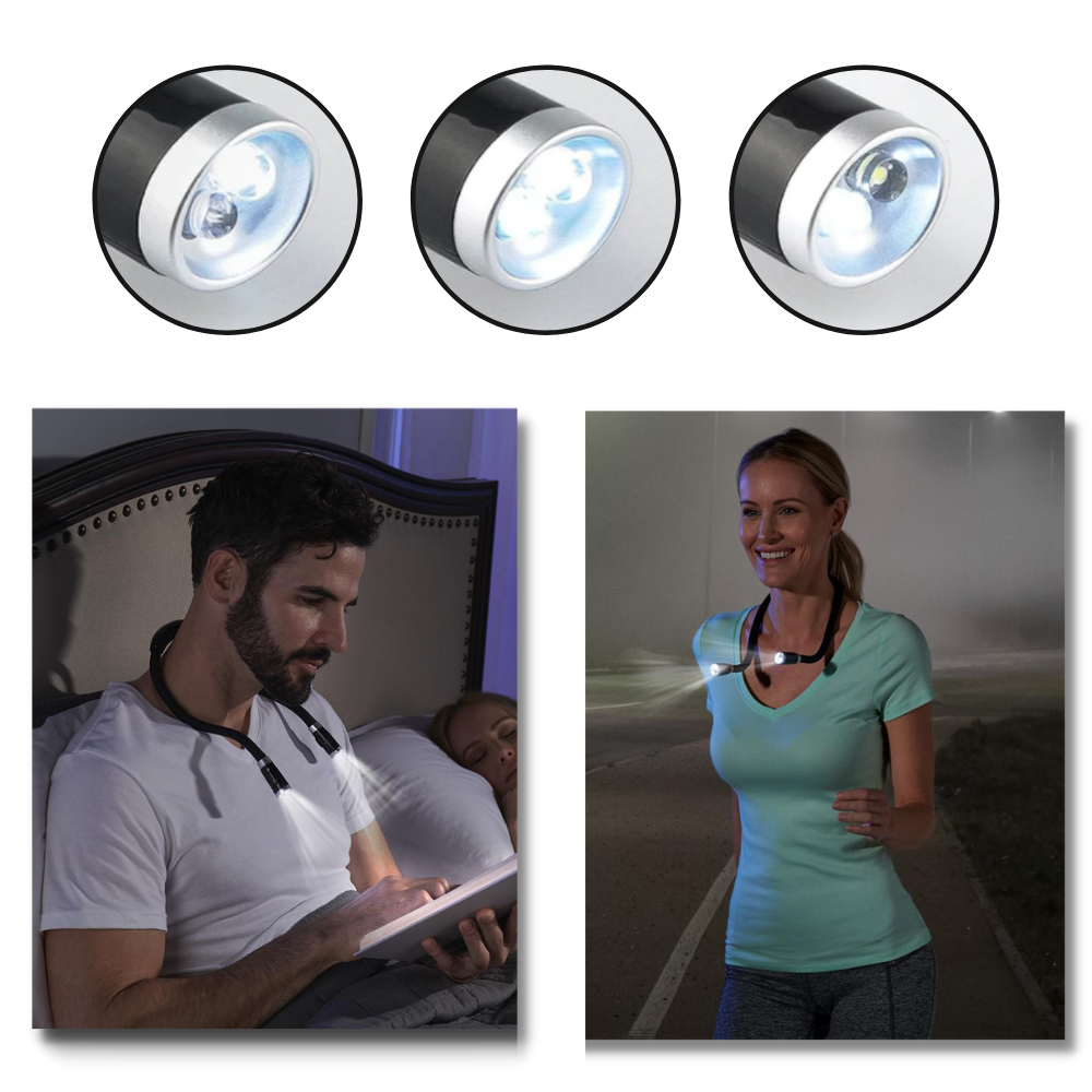 LED hals leselampe