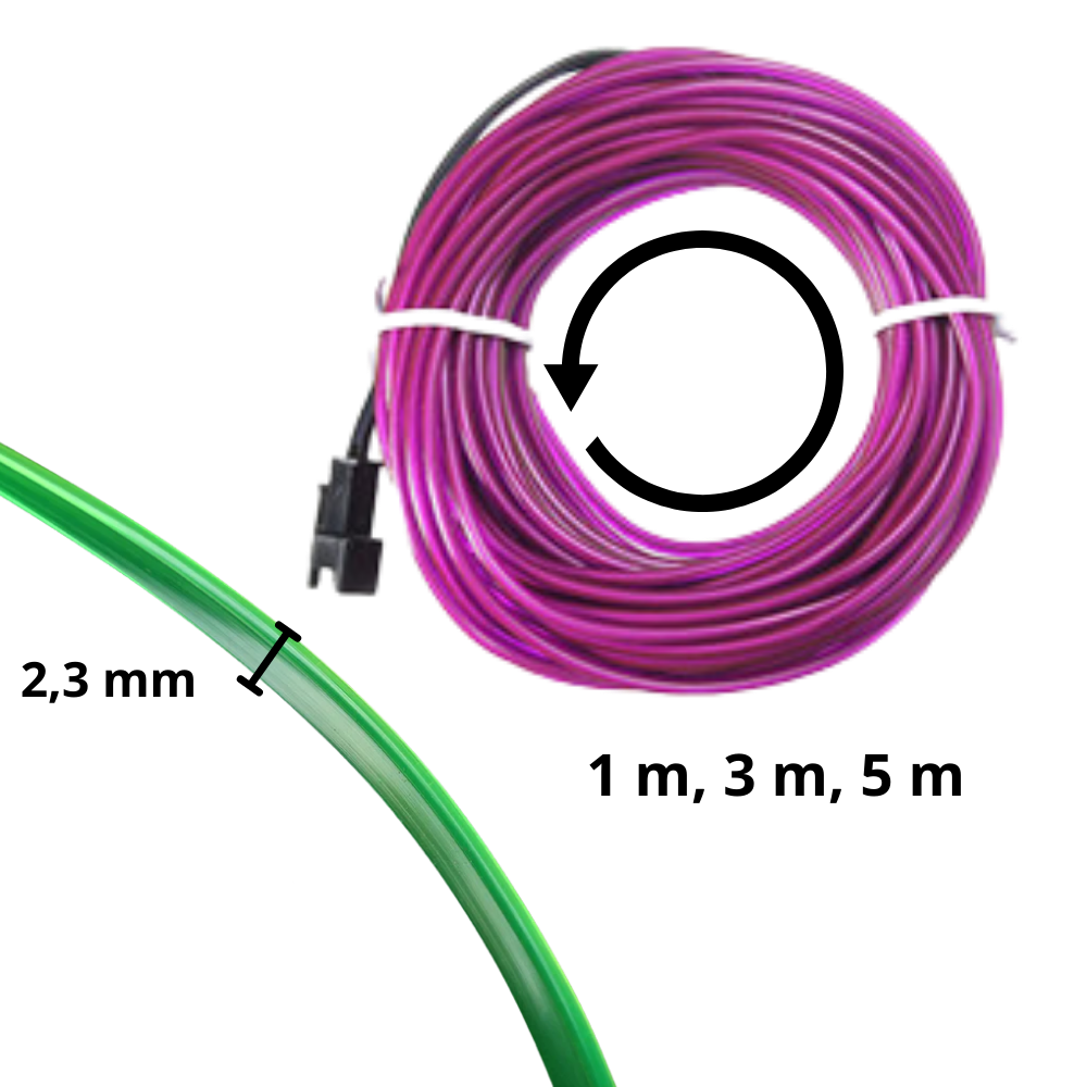 Fargerik neon LED-ledning