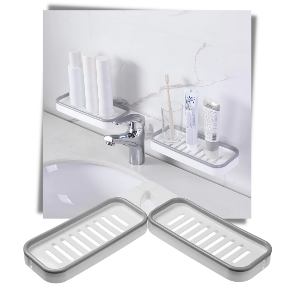 Veggstativ for badet