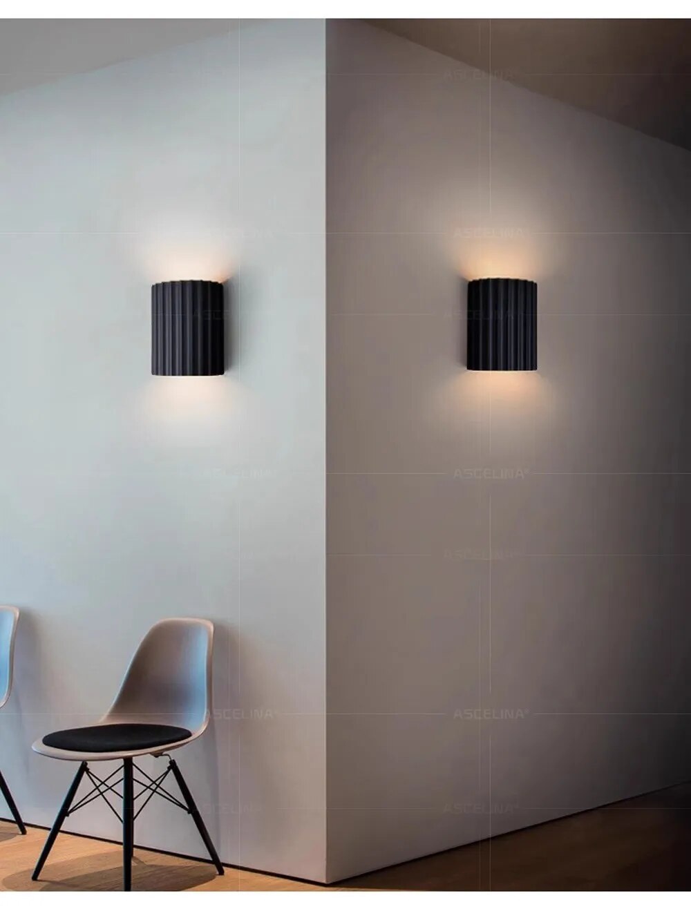 Norvo - Moderne vegglampe i lakris tre