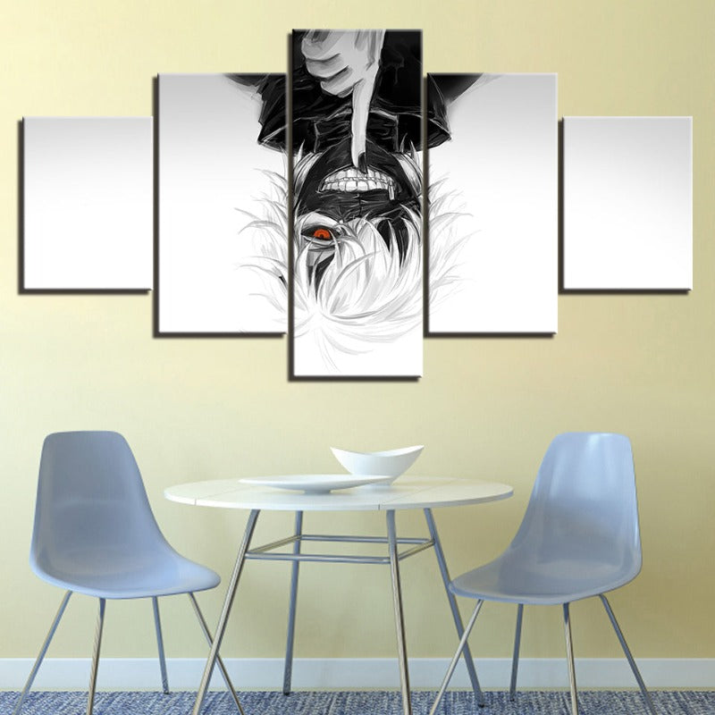 5-delt Tokyo Ghoul Anime-Canvas-veggbilde