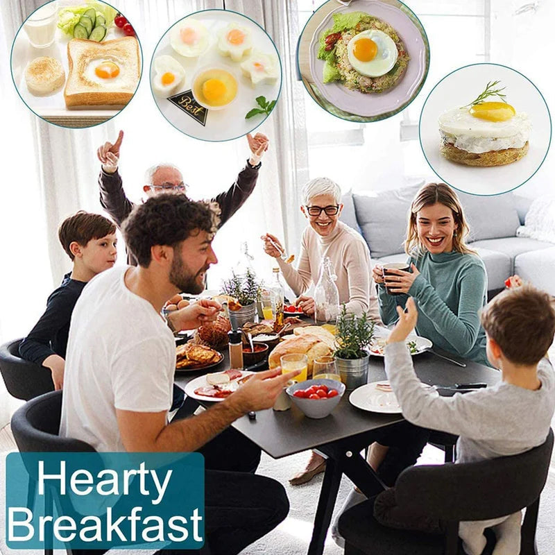 Norvo | Søt Kokt Egg Form🥚🥚4 PCS/Sett Med Pensel