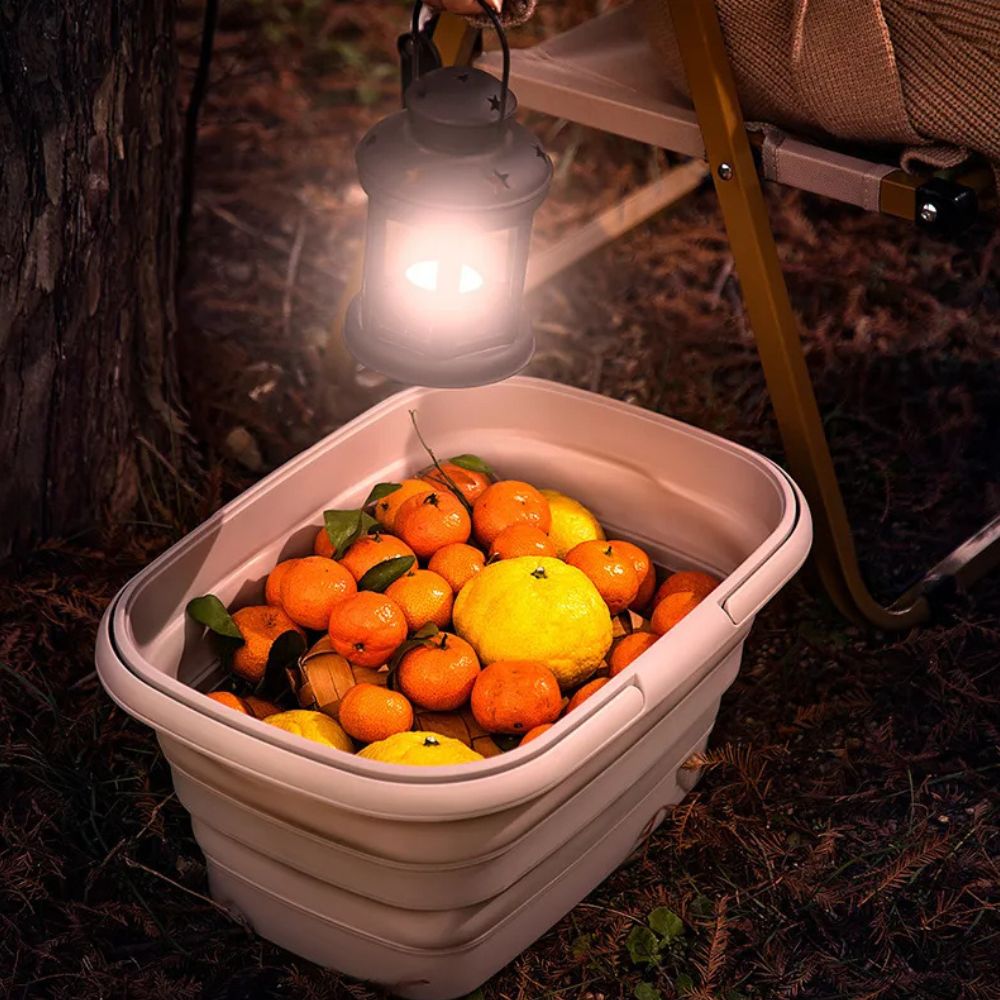 Norvo | Sammenleggbar Ultra Flex Multi-Use Kurv – For Camping, BBQ og Husholdningsbruk