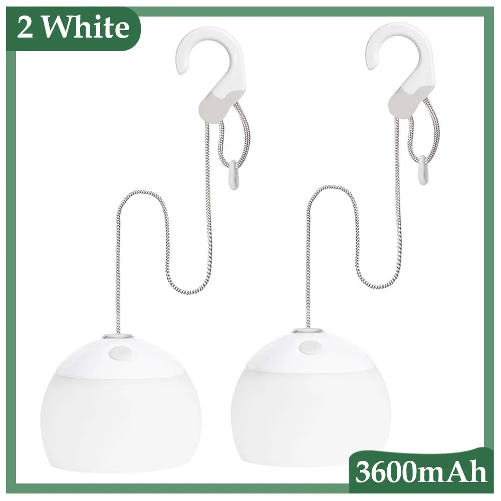 Norvo | Retro LED Campinglampe - Oppladbar USB Lys