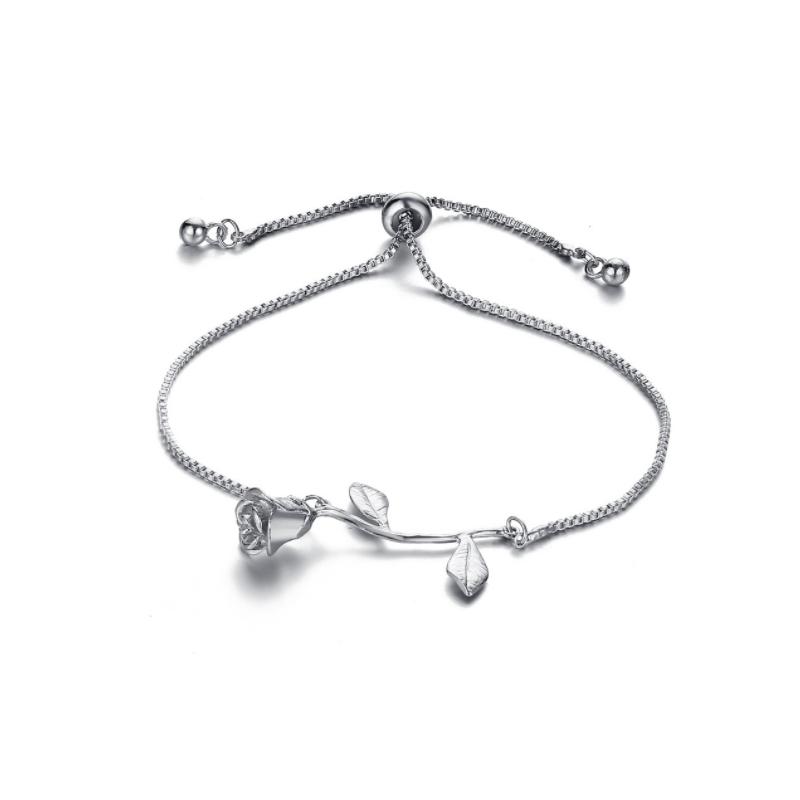 Norvo | Rose Blomst Charm Armbånd